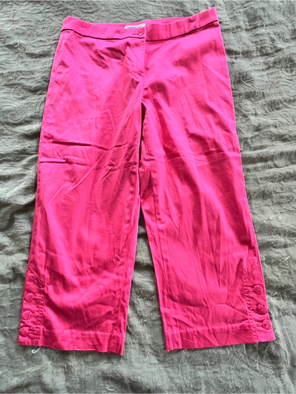 Coldwater Creek Women’s Pink Cotton Mid-Rise Lightweight Capri Pants Size 10P